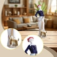 thumbnail image 6 of kowaku Ceramic Lady with Dog Statue Girl Figurine Collection Table Centerpiece Ornament Sculpture for Bedroom Entrance Cabinet Shelf Style B, 6 of 8