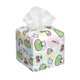 thumbnail image 1 of Fotbe Frog Wear Chef Hat Porta Pañuelos Decorativo de Cuero, Caja Cuadrada Moderna para Pañuelos Faciales, Organizador y Dispensador 5x5x5'', 1 of 7