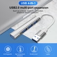 thumbnail image 2 of 4-Port USB Hub 3.0, EEEkit 5Gbps High-Speed USB 3.0 Type C Splitter for Laptop, Portable USB Hub Compatible with iMac Pro, MacBook Air, Mac Mini/Pro, Surface Pro, PC, USB Flash Drive, Mobile HDD-2Pcs, 2 of 8