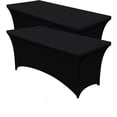 thumbnail image 1 of 2 Mantel Elástico para Mesa Rectangular, Mantel Ajustable, Funda de Mesa Elástica Lavables y Resistentes a Las Arrugas, Mantel Rectangular Negro de Elastano (4 Pies), 1 of 9