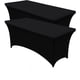 thumbnail image 1 of 2 Mantel Elástico para Mesa Rectangular, Mantel Ajustable, Funda de Mesa Elástica Lavables y Resistentes a Las Arrugas, Mantel Rectangular Negro de Elastano (4 Pies), 1 of 9