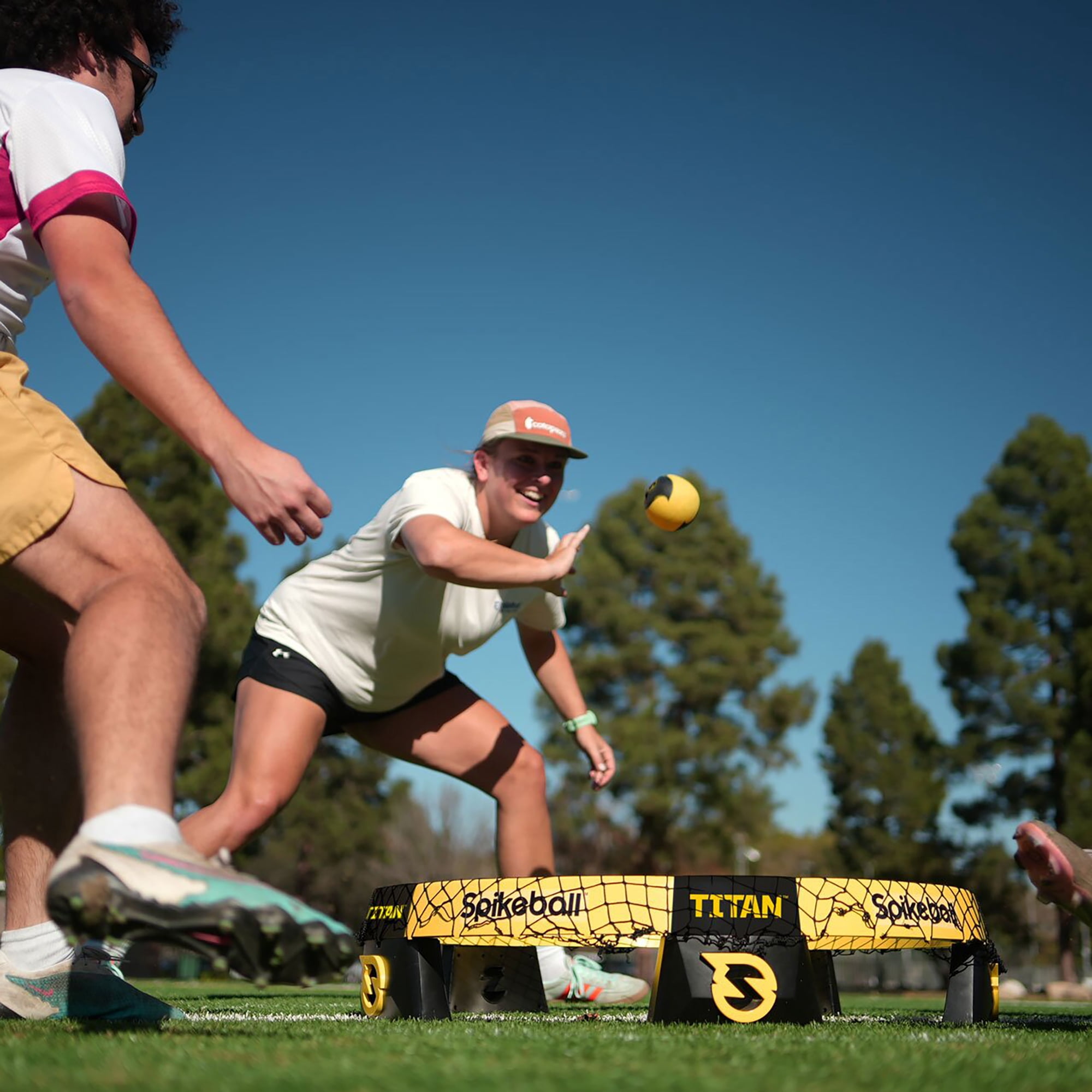 Spikeball: Atlas Balls - 2 Pack - 4.14" Yellow, Roundet Yard Game Accessory, Replacement-Extra Set, Better Grip-Spin-Control, Sport-Outdoor-Beach Play