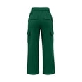 thumbnail image 5 of Busydd Girls Cargo Sweatpants 5-15 Years Solid Color Multi Pocket Casual Pants Comfy Solid Color Elastic Waist Teen Girls Athletic Pants 9-10 Years, 5 of 10