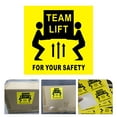 thumbnail image 5 of 200Pcs Self Adhesive Team Lift Symbol Sticker Yellow for Indoor Outdoor Warning, 5 of 7