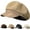 Khaki, variant on Newsboy Hats and Caps Women's Octagonal Hat Beret Women Trendy Cute Dress Hats Fall Ladies Coraline Hat Fashion 1Pcs