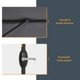 thumbnail image 6 of ACEGOSES 7.5ft Patio Umbrella, Outside Table Umbrellas With Non-Fading Polyester canopy, Anthracite, 6 of 9