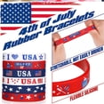 thumbnail image 3 of 36 pulseras de silicona con bandera, día conmemorativo de la independencia, pulsera de fiesta patriótica, regalos escolares, suministros para fiestas del 4 de julio, 3 of 6