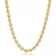 thumbnail image 6 of 7/9/11mm Men Coffee Beans Marina Link Chain Necklace Gold Plated Stainless Steel, 6 of 8