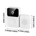 thumbnail image 3 of Smart Wireless Remote Video Doorbell,Home Intercom HD Night Vision WiFi Rechargeable Security Door Doorbell, Can Two Way Calls,APP Control,Photo, 3 of 5