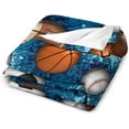 thumbnail image 3 of LHSHID Basketball Baseball Blanket Flannel Soft and Comfortable Anti static Bed Sofa Blanket 30x40in, 3 of 6