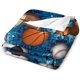 thumbnail image 3 of LHSHID Basketball Baseball Blanket Flannel Soft and Comfortable Anti static Bed Sofa Blanket 50x60in, 3 of 6