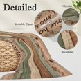 thumbnail image 2 of Western Texas Star Retro Pillow Covers, Linen Long Throw Pillow Case, Vintage Farmhouse Green Brown Wooden Holiday Pillow Protector Decorative Cushion Cover for Living Room/Bedroom 20" x 30", 2 of 8
