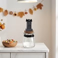 thumbnail image 4 of Halloween Candy Jar, Decorative Glass Storage Container with Resin Topper Lid for Fall Tabletop Centerpiece, Cork Sealed Treat Canister for Party Decor and Small Keepsake Organization, 4 of 8