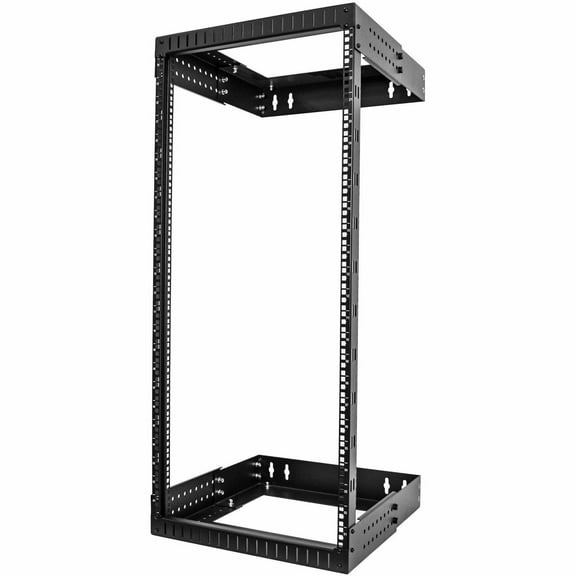 StarTech 24U 19 Wall Mount Network Rack - Adjustable Depth 12-20" Open Frame for Server Room /AV/Data/Computer Equipment w/Cage Nuts (261800)"