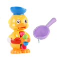 thumbnail image 1 of Juguetes de bañera para niños pequeños, juguetes de bañera de pato con rueda hidráulica/ojos giratorios, ventosas fuertes para baño, cuchara de agua divertida, 1 of 5