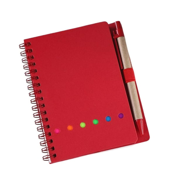Cuaderno de Viaje Compacto Sunnimix con Pegatinas para regalos Rojo 10,2 x 14 cm 2 piezas