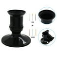 thumbnail image 4 of 12Pcs Black Plastic Pillar Candle Holders for LED Candle for Festives Occasion, 4 of 7
