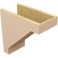 thumbnail image 5 of 8"W x 16"D x 16"H Classic Burlington Rough Cedar Woodgrain TimberThane Corbel, Primed Tan, 5 of 6