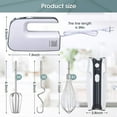 Boajf Hand Mixer Electric, Handheld Mixer for Baking Cake Egg Cream