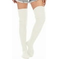 thumbnail image 5 of QIANJIA Women's Cable Knitted Thigh High Boot Socks Extra Long Winter Stockings Over Knee Leg Warmers, 5 of 5