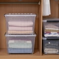 thumbnail image 6 of Kerhouze 82 Qt Clear Storage Bins with Lids Plastic Stackable 6 Pack, 6 of 8