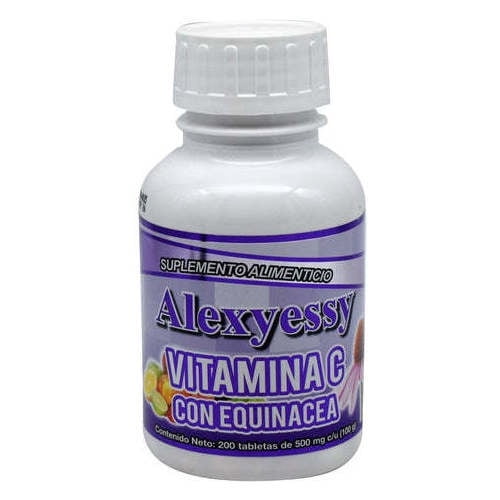 Vitamina C Con Equinacea 200 Tabletas Alexyessy Natural