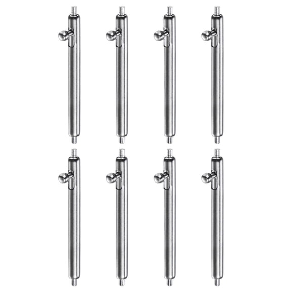 Uxcell 8pcs Quick Release Spring Bar 18mm Width 1.8mm Diameter Stainless Steel Watch Pins