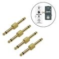 thumbnail image 2 of Rowin - Acopladores de conectores para pedal de guitarra de 1/4 de pulgada (6.3 mm) tipo recto, 4 co, 2 of 7