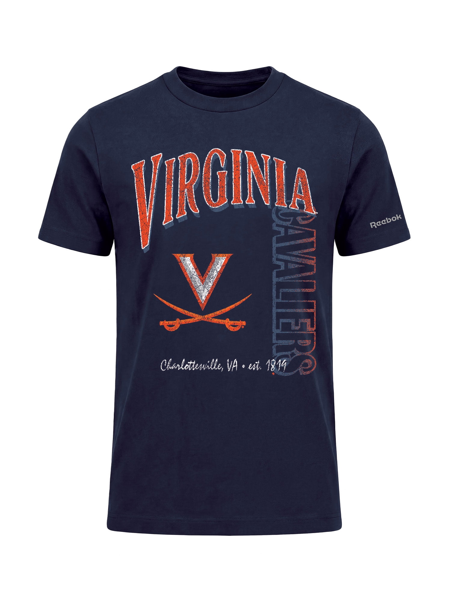 Virginia Cavaliers Reebok Mens Crew Neck Short Sleeve T-Shirt