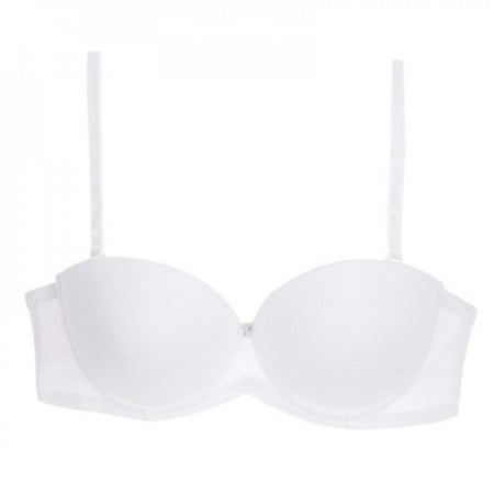 

Spdoo Sexy Lingerie Padded Push Up Bra Women Underwear Solid Seamless 1/2 Cup Bra Underwire