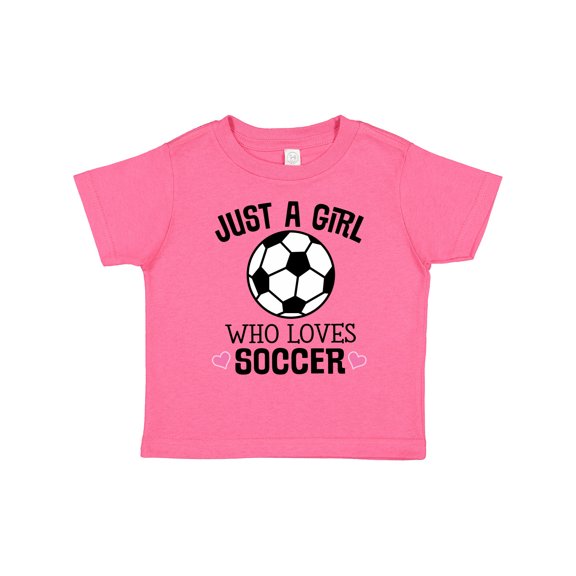 Inktastic Just a Girl Who Loves Soccer Girls Toddler T-Shirt