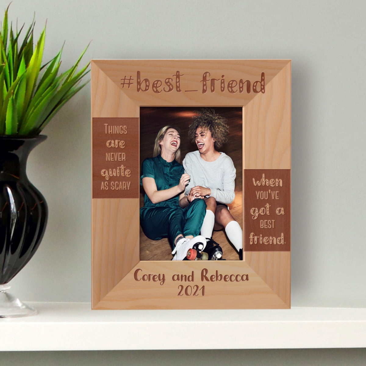 Friend Mdf Frame Best Friend Personalized Wooden Frame 3 1/2