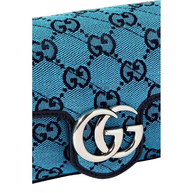 Gucci GG Marmont Multicolor Small Shoulder Bag in Blue