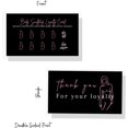 thumbnail image 4 of Body Sculpting Loyalty Discount Cards | 50 Pack | 2x3.5” inch Business Card Size | Black with Pink Design, 4 of 5