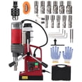 thumbnail image 2 of GloryStar Perceuse Magnétique Portative, Trousse de Perceuse Magnétique Incluant Adaptateur et Double Queue d'Aronde, Machine de Perçage Électrique pour une Utilisation Polyvalente à la Maison et en Milieux Industriels, 2 of 9