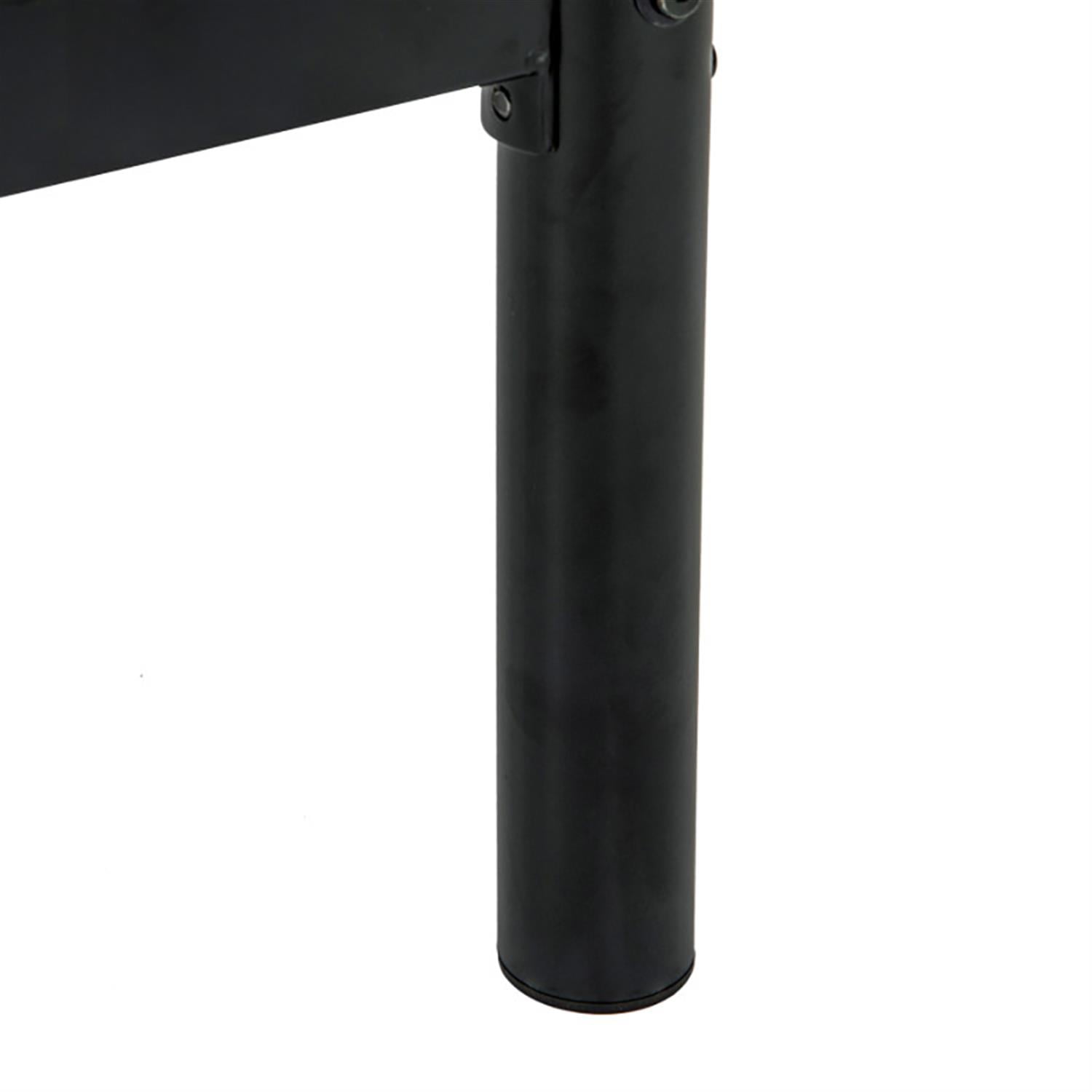 Demi Bonn Metal Bunk Bed Frame Twin Over Twin with Ladder and Full-length Guardrails, Heavy Duty Metal Bed Frame, Black