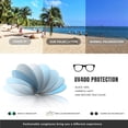 thumbnail image 4 of AOMASTE Polarized Sunglasses for Women Men Trendy Retro Round Sun Glasses UV400 Protection (Gray), 4 of 7
