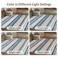 thumbnail image 7 of ODIKA Layering Vintage Striped Plaid Weathered Bands Navy Gingham for Dining Room, Large Office, Lounge, Non-Slip Chair-Friendly, 7 of 7