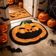 thumbnail image 4 of Antqov Halloween Bathroom Rugs 16x24" Non Slip Fall Pumpkin Bath Mat Cute Decorative Soft Doormat for Home Bathroom Decor, 4 of 6