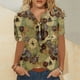 thumbnail image 2 of Camisa de manga corta con estampado de moda informal para mujer Fridja  hjk391, 2 of 5