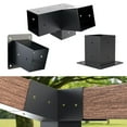 thumbnail image 3 of Slanted Roof Pergola Brackets Wall Mount With Hardware For 4x4 Inch Porch Gazebo Garden Supplies, 3 of 7