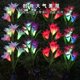 thumbnail image 3 of Luces solares para césped, luces de flores artificiales, 4 luces de lirio grandes, luces de jardín, luces de paisaje de jardín, 3 of 5