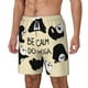 thumbnail image 1 of Balery Panda Doing Yoga Bañador para hombre, shorts de playa de secado rápido con entrepierna y forro de compresión-Small, 1 of 6