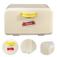 thumbnail image 4 of EXHUMKY Beige Bread Box with Airtight Seal Large Capacity Storage for Kitchen and Home, 4 of 8