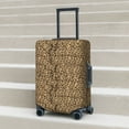thumbnail image 5 of Uemuo Leopard Print Brown Printed Washable Luggage Cover - Fashion Suitcase Protector Fits 18-32 Inch Luggage -Small, 5 of 9