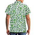 thumbnail image 3 of Uorisanigo St. Patrick's Day Leaf Couple Matching Outfit Husban and Wife Clothing Men's Short Sleeve Shirt Size S Summer Beach Shirts and Women's Button Down Shirt Hawaiian Blouse Tops, 3 of 8