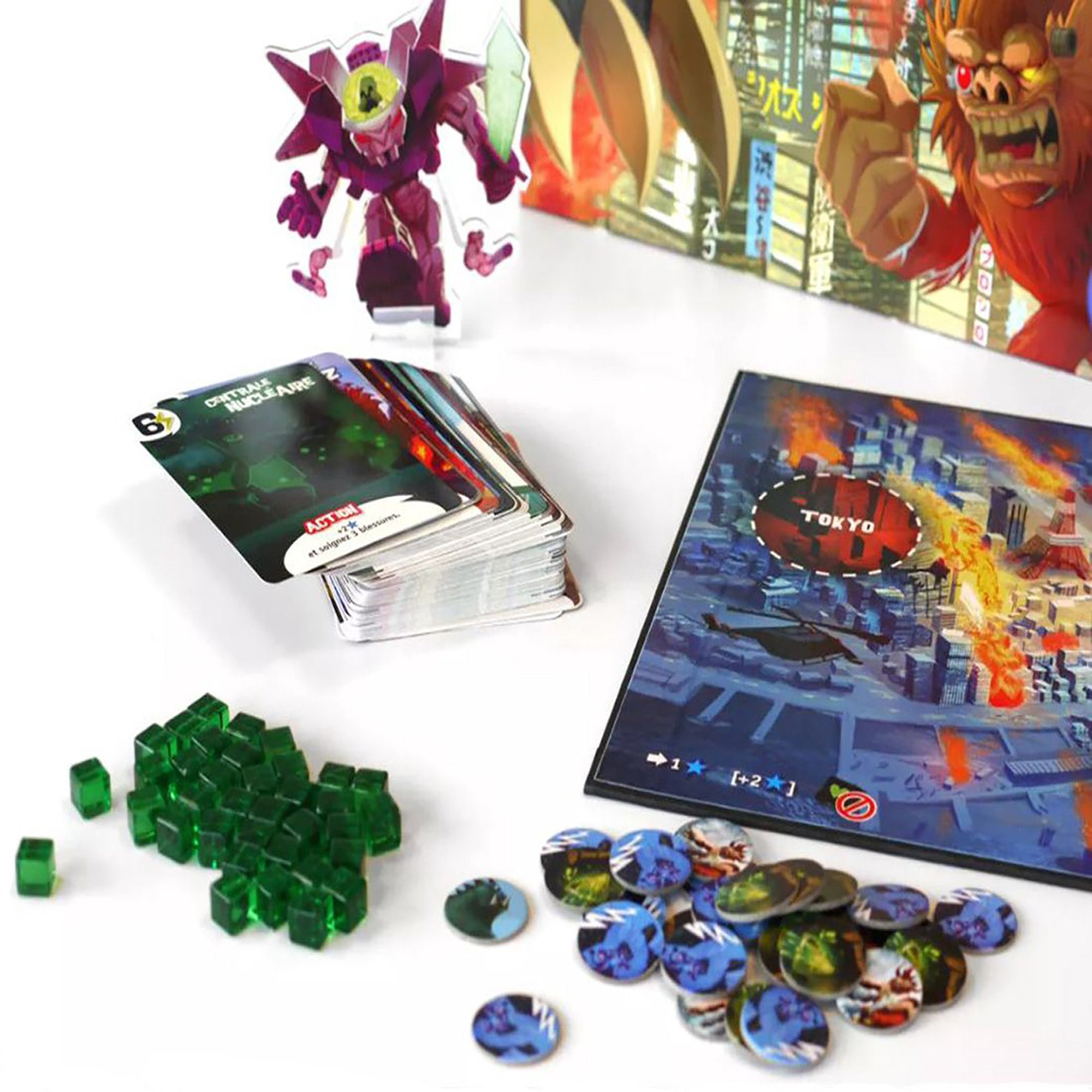 King of Tokyo: New Edition - IELLO Board Game, Ages 8+, 2-6 Players, 30 Min