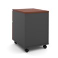 thumbnail image 2 of Bestar 2 Drawers Vertical Wood Composite Lockable Filing Cabinet, Red, 2 of 3