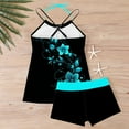thumbnail image 7 of successthop Tankini Swimsuits for Women Floral Bathing Set Tank Top Sleeveless Shorts Swimwear Adjustable Straps 2 Piece, 7 of 7