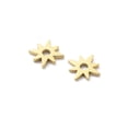 thumbnail image 2 of 20pcs 304 Stainless Steel Star Charm Ion Plating(IP) golden 8x8x0.8mm Hole: 1.6mm, 2 of 3